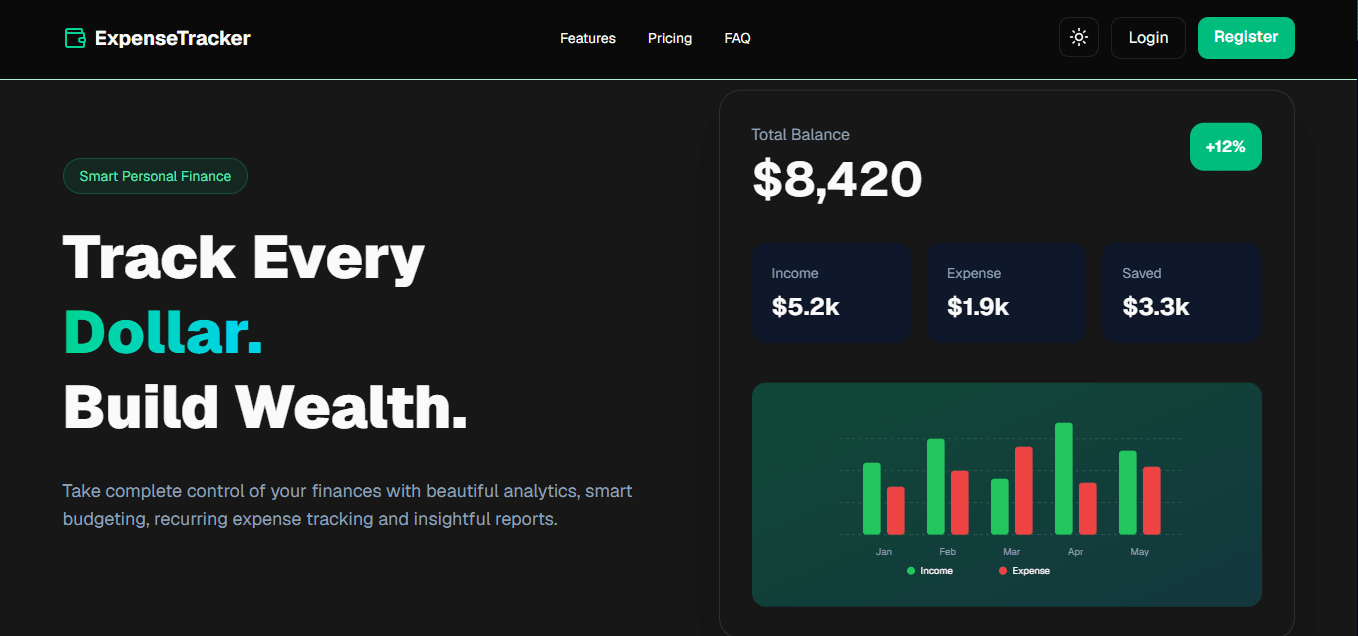 Expense Tracker — Financial SaaS